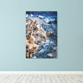 SNOW LEOPARD CLOUD WALKER LEINWANDDRUCK (Insitu (Holzboden))