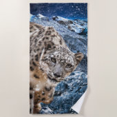 SNOW LEOPARD CLOUD WALKER STRANDTUCH (Vorderseite)