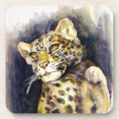 Snow Leopard Cork Untersetzer (Vorderseite)