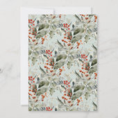 Snow Leopard Cub | Niedliche arktische Winterkindu Einladung (Rückseite)