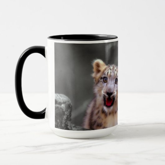 Snow Leopard Cubs Tasse (Links)