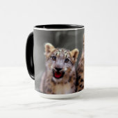 Snow Leopard Cubs Tasse (Vorderseite Links)
