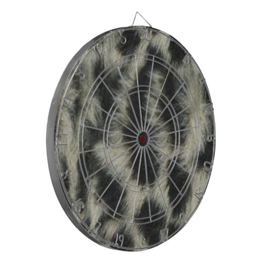 Snow Leopard Dart Board Dartscheibe (Vorderseite Links)