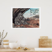 SNOW LEOPARD, EIN LIEBE-Kunstwerk DER MÜTTER Poster (Küche)