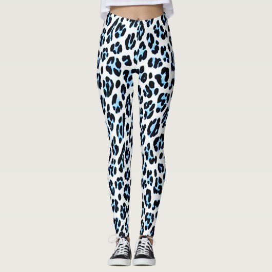 Snow Leopard Elegance Leggings (Vorderseite)