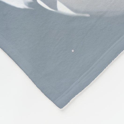 Snow Leopard Fleece Blanket (Ecke)