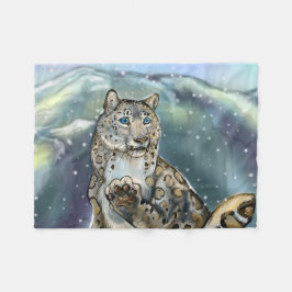 Snow Leopard Fleecedecke