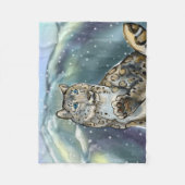 Snow Leopard Fleecedecke (Vorderseite)