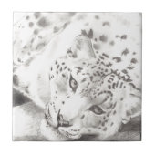 Snow Leopard Fliese (Vorderseite)