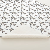 Snow Leopard Frenzy Sherpa Blanket Sherpadecke (3/4)