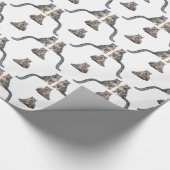 Snow Leopard Frenzy Wrapping Paper (Farbe wählen) Geschenkpapier (Ecke)