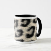 Snow Leopard Fur Tasse (VorderseiteRechts)