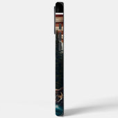 Snow Leopard Gazes am Gebirgsstrom Case-Mate iPhone Hülle (Rückseite / Links)