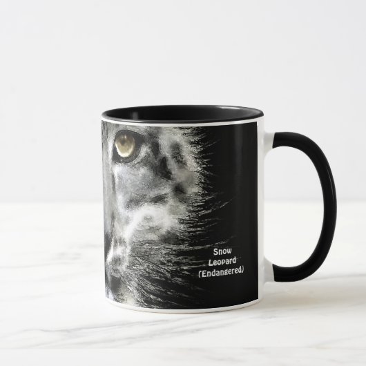 Snow Leopard Geschenk Tasse (Rechts)