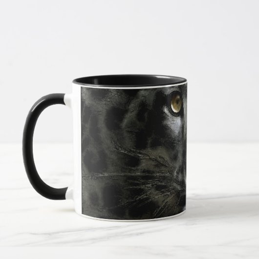Snow Leopard Geschenk Tasse (Links)