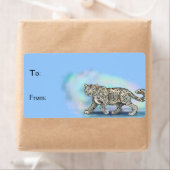 Snow Leopard ~Gift Labels Stickers (Insitu)