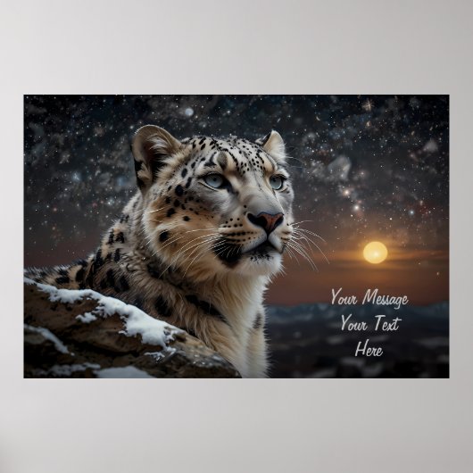 Snow Leopard Guardian Poster (Vorne)