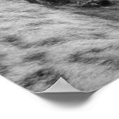 Snow Leopard Icy Stare Poster (Ecke)