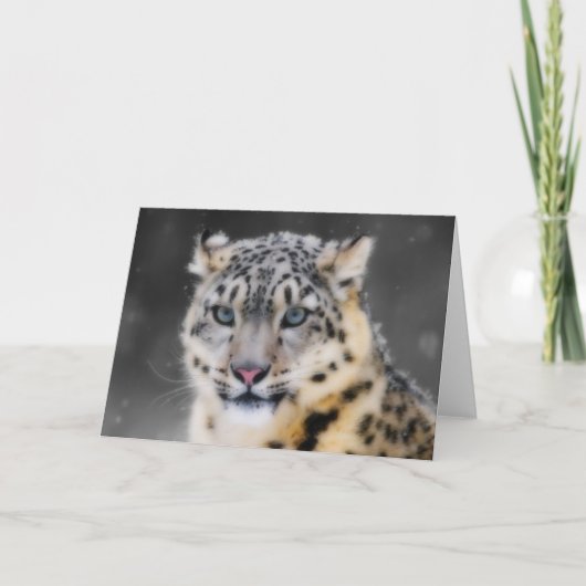 Snow Leopard Karte (Vorderseite)