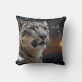 Snow Leopard Kissen (Vorderseite)