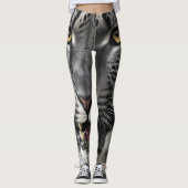 Snow Leopard Leggings (Vorderseite)