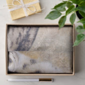 Snow Leopard Lying Down Seidenpapier (Geschenk)