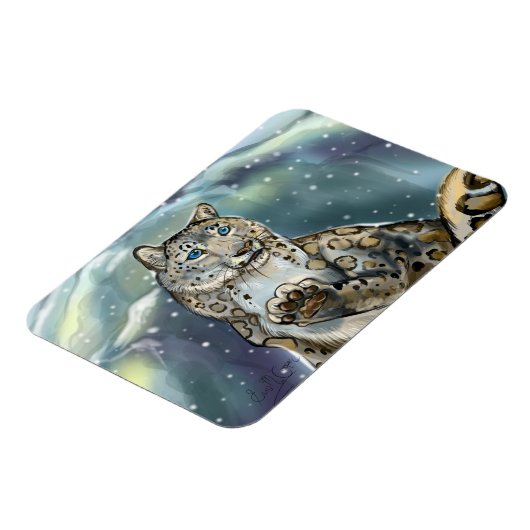 Snow Leopard~ Magnet (Linke Seite)