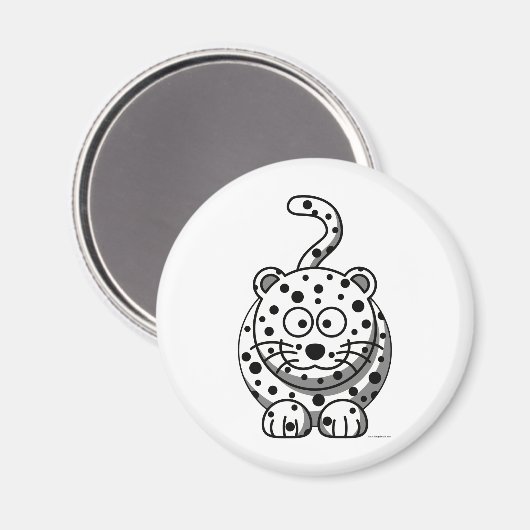 Snow Leopard Magnet (Vorderseite/Rückseite)