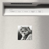 Snow Leopard Magnet (In Situ (Geschirrspüler))