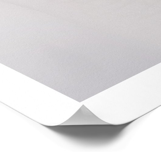 Snow Leopard Makeup Poster (Ecke)