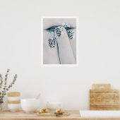 Snow Leopard Makeup Poster (Küche)