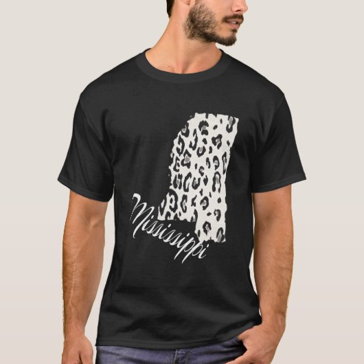 Snow Leopard Mississippi Zuhause Staat T-Shirt (Vorderseite)