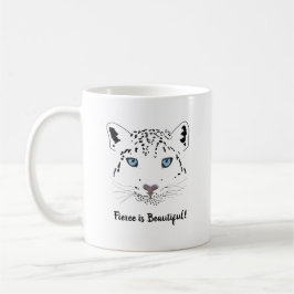 Snow Leopard Modern Zeichnend Fierce ist schön Kaffeetasse