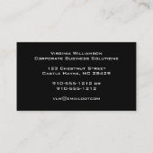 Snow Leopard Moderne Berufliche Visitenkarte (Rückseite)