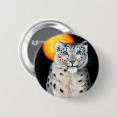Snow Leopard Moon Button (Vorne & Hinten)