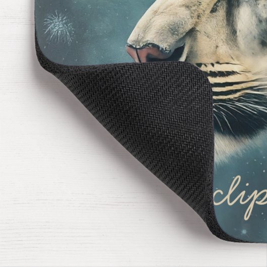 Snow Leopard Moon Mousepad (Ecke)
