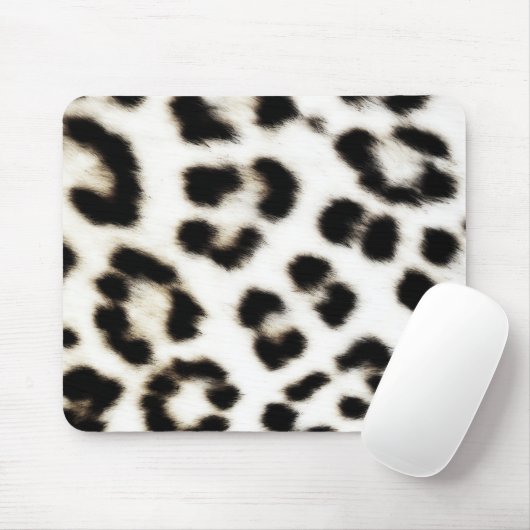Snow Leopard Mouse Pad Mousepad (Mit Mouse)