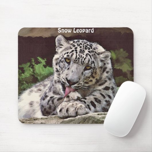 SNOW LEOPARD Mousepad (Mit Mouse)