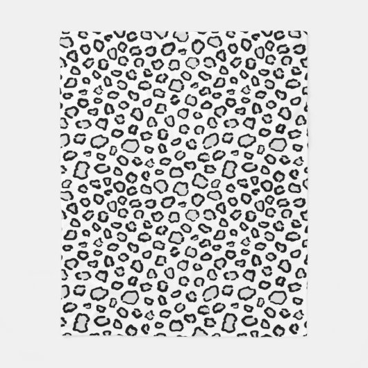 Snow Leopard Muster Fleecedecke (Vorderseite)