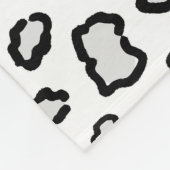 Snow Leopard Muster Fleecedecke (Ecke)