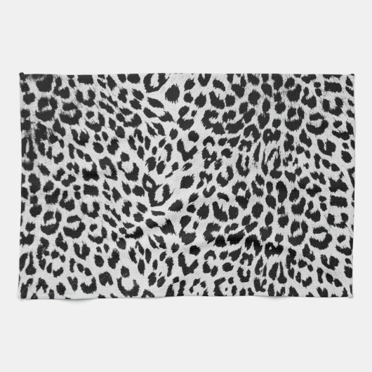 Snow Leopard Muster Geschirrtuch (Horizontal)