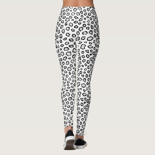 Snow Leopard Muster Leggings (Rückseite)