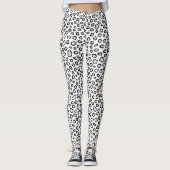 Snow Leopard Muster Leggings (Vorderseite)