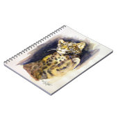 Snow Leopard-Notebook Notizblock (Linke Seite)