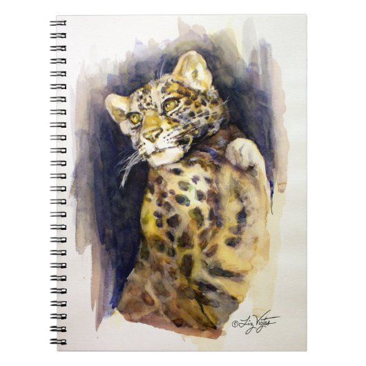 Snow Leopard-Notebook Notizblock (Vorderseite)