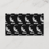 Snow Leopard Paisley Bengalisch Cat Yoga Stretchin Visitenkarte (Vorderseite)
