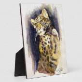 Snow Leopard Plaque Fotoplatte (Seite)