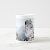 Snow Leopard Porzellantasse (Vorderseite)