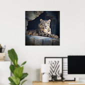 Snow Leopard Poster (Heimbüro)