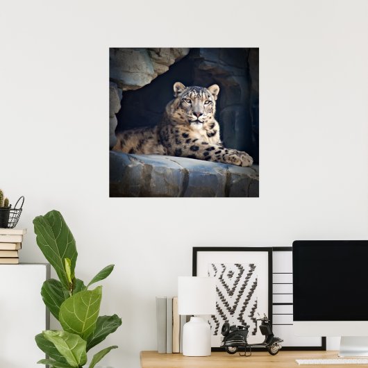 Snow Leopard Poster (Heimbüro)
